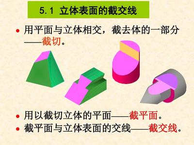 工程圖學(xué)及計(jì)算機(jī)繪圖（非機(jī)類(lèi)）第5章 截交與相貫——電腦平面及立體制作